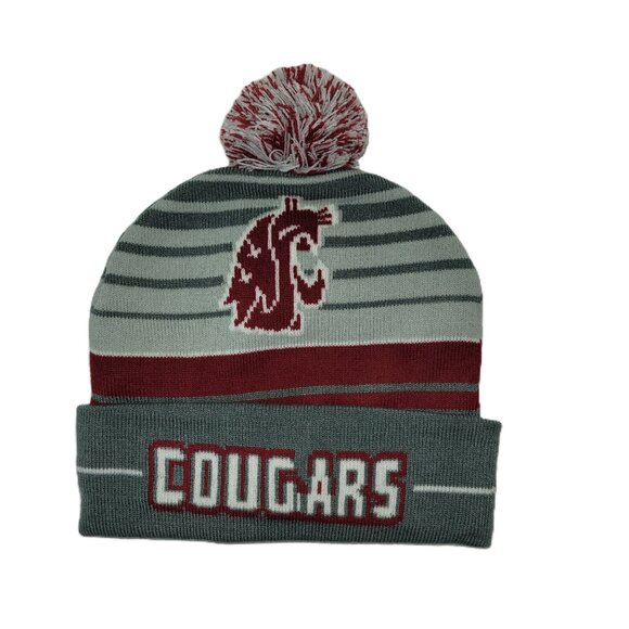 WSU Cougars Knit Stocking Cap Hat Beanie G206 Wear One Size - Picture 1 of 6